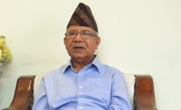 अध्यक्ष नेपालबाट खतिवडाको पार्थिव शरीरमा पार्टीको झण्डा ओढाएर श्रद्धाञ्जली