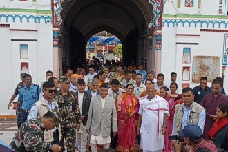 राष्ट्रपति पौडेलद्वारा जानकी मन्दिरमा पूजाआजा