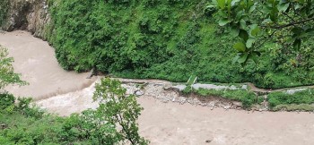 गुल्मी मुसिकोटमा लघु जलविद्युतको नहर बगायो, २५०० घरधुरी अध्यारोमा