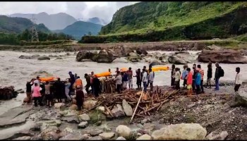 कास्की पहिरोमा मृत्यु भएका ५ जनाको सामूहिक दाहसंस्कार