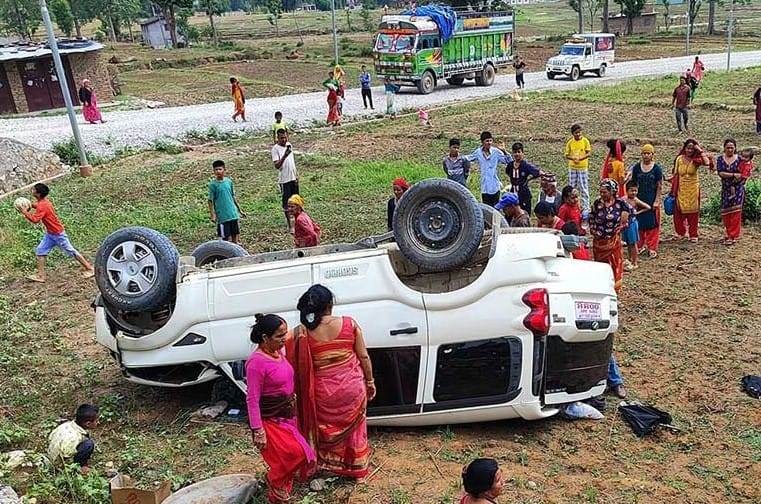 जन्ती बोकेको जिप दुर्घटना हुदाँ एक जनाको मृत्यु