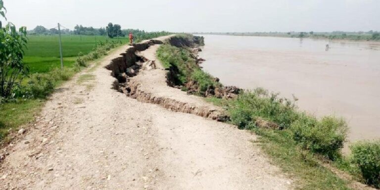 राप्ती नदीको बाढीले तटीय क्षेत्र उच्च जोखिममा