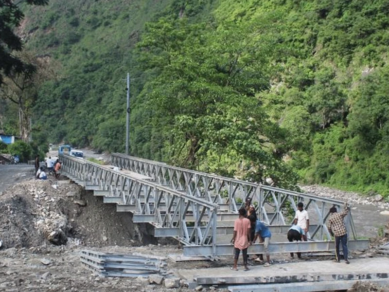 सुनकोसीको बङ्सिलाघाटमा अस्थायी बेलिब्रिज जडान गर्न माग