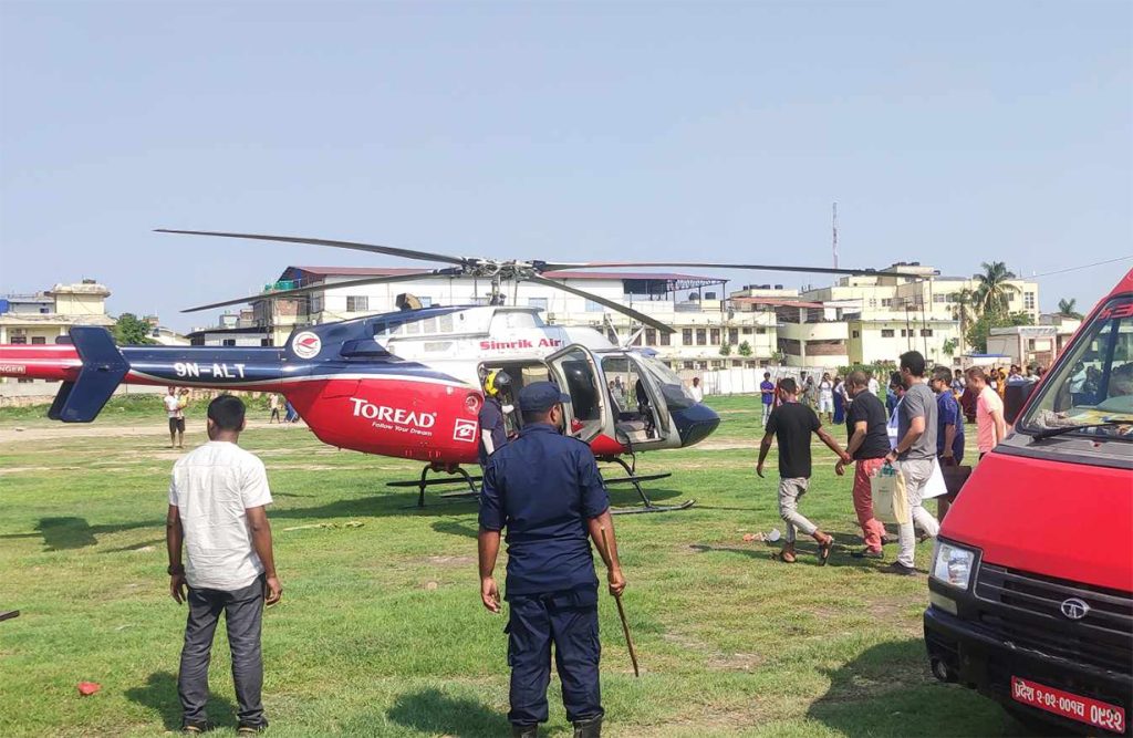 कान्तिपुर मिडिया ग्रुपका अध्यक्ष सिरोहियालाई हेलिकप्टरबाट काठमाडौँ लगियो