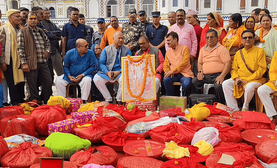 विवाहपञ्चमीमा जन्ती ल्याउन जनकपुरबाट अयोध्या पठाइयो निम्तो