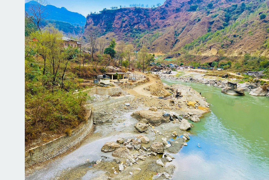 बस्ती संरक्षणका लागि कालीगण्डकीमा तटबन्ध