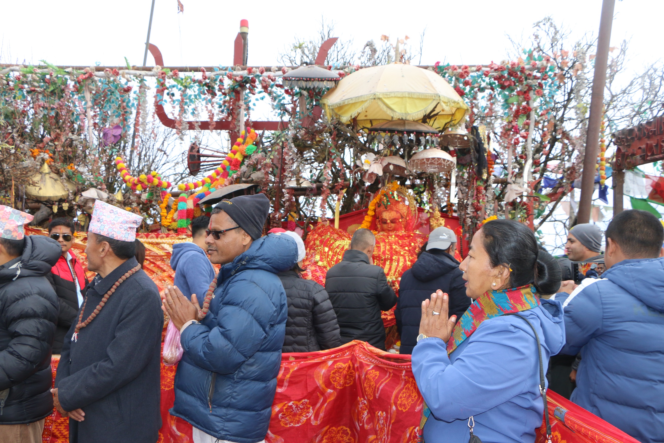 १ वर्षमा २ लाख ३१ हजार भक्तजनद्वारा पाथीभरा देवीको दर्शन