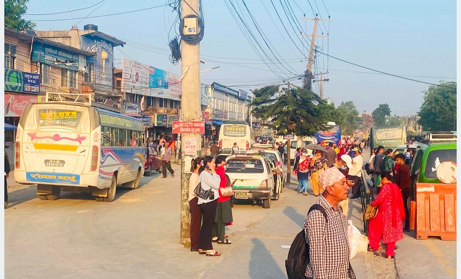 पोखराको पृथ्वीचोक क्षेत्र पुनः अस्तव्यस्त