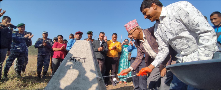 कैलाली र कञ्चनपुरमा सीमास्तम्भ मर्मत गरिँदै