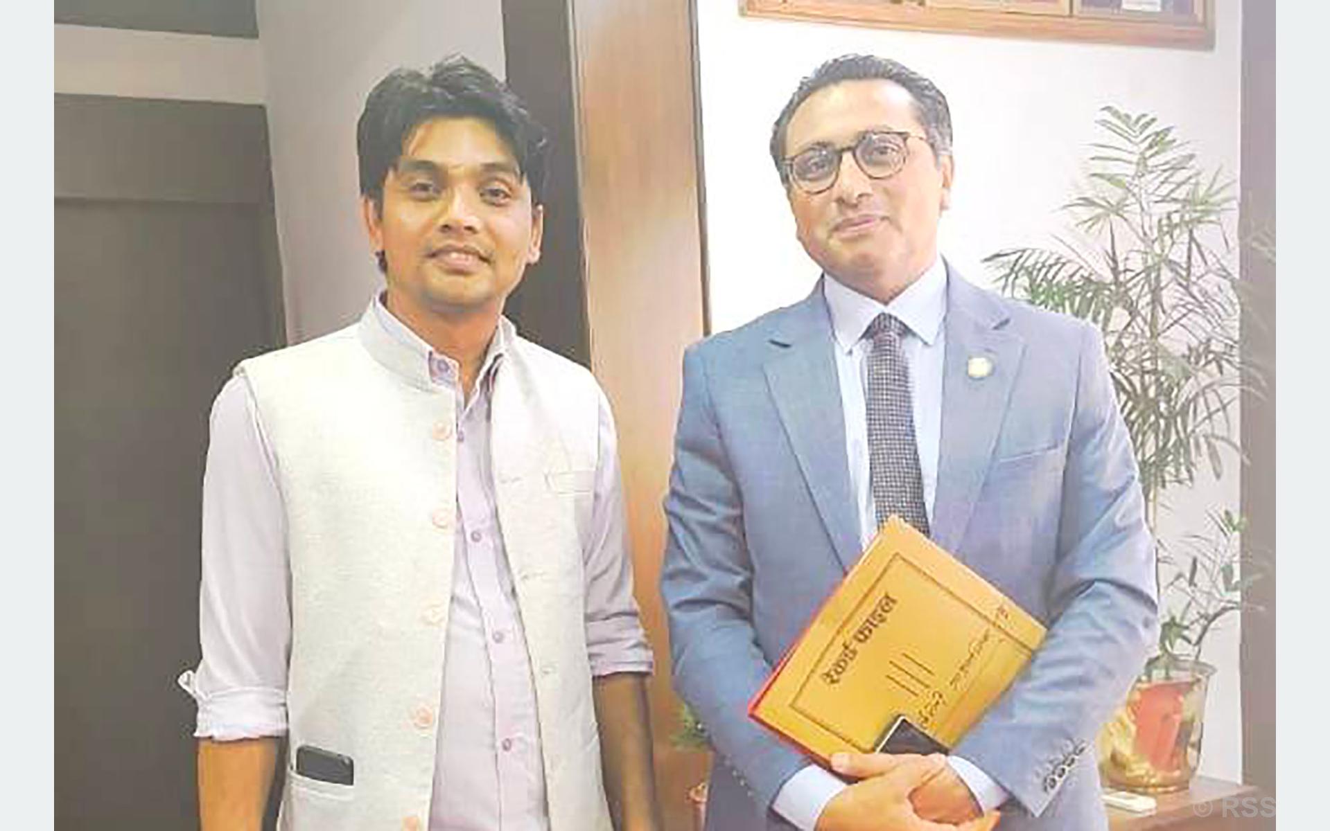 तनहुँका विभिन्न आयोजनाका लागि बजेट विनियोजन गर्न अर्थमन्त्रीको ध्यानाकर्षण