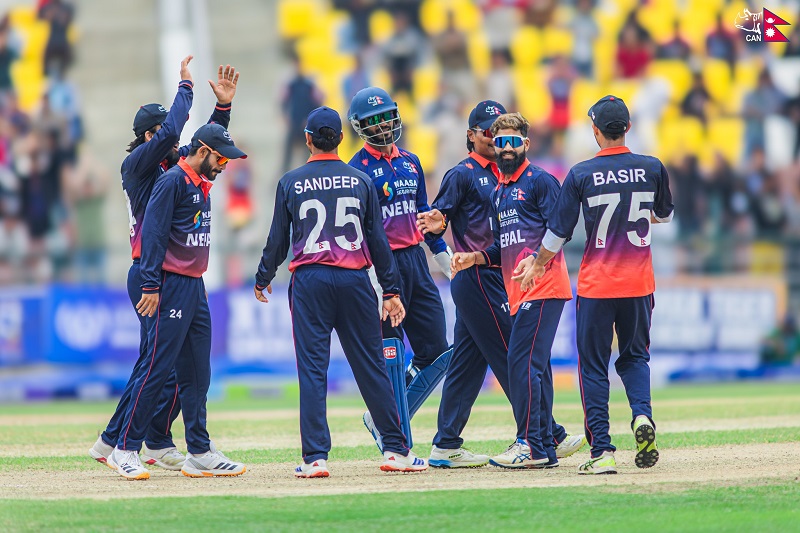 आईसीसी विश्वकप लिग–२ : नेपालको यूएर्ईमाथि ३७ रनको जित