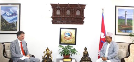 परराष्ट्र मन्त्री खनालसँग जर्मनीका राजदूतको भेट परराष्ट्र मन्त्री खनालसँग जर्मनीका राजदूतको भेट